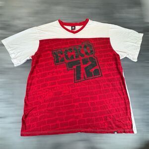 ECKO UNLTD Sz 3XB MENS T Shirt Tee Red Black White Short Sleeve 3XL 3X EUC
